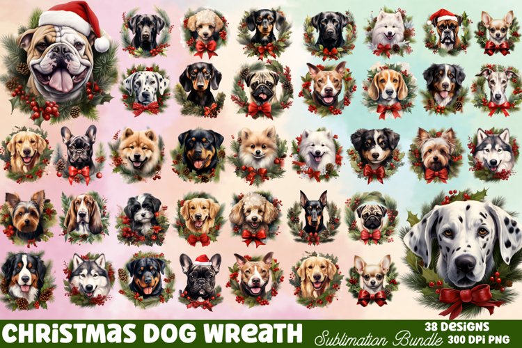 Christmas Wreath Clipart Image 3