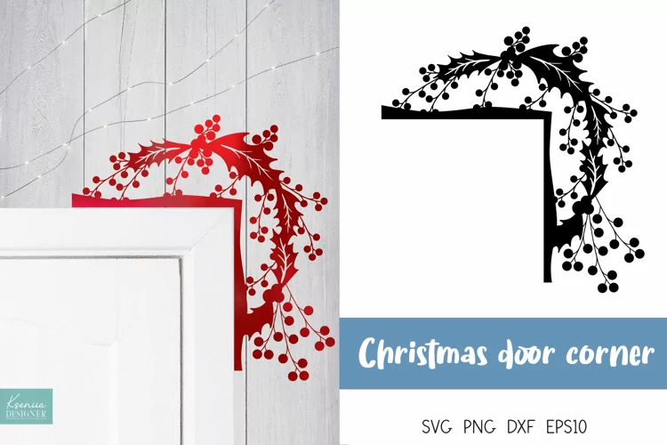 Christmas Wreath Door Corner Design