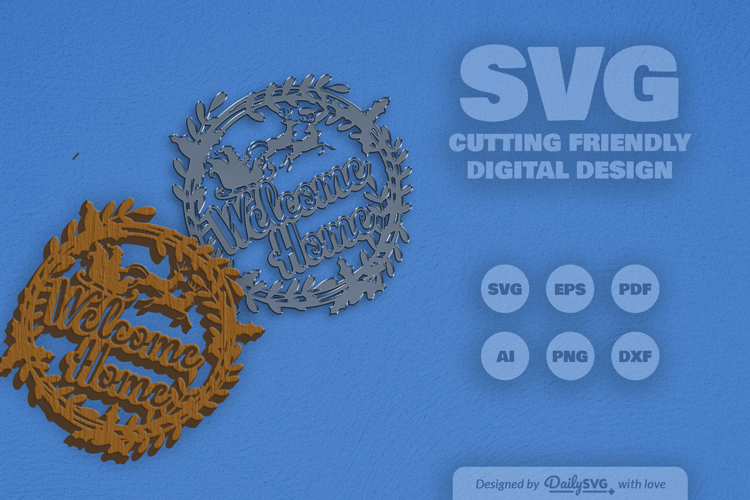 Christmas Wreath Laser Cut