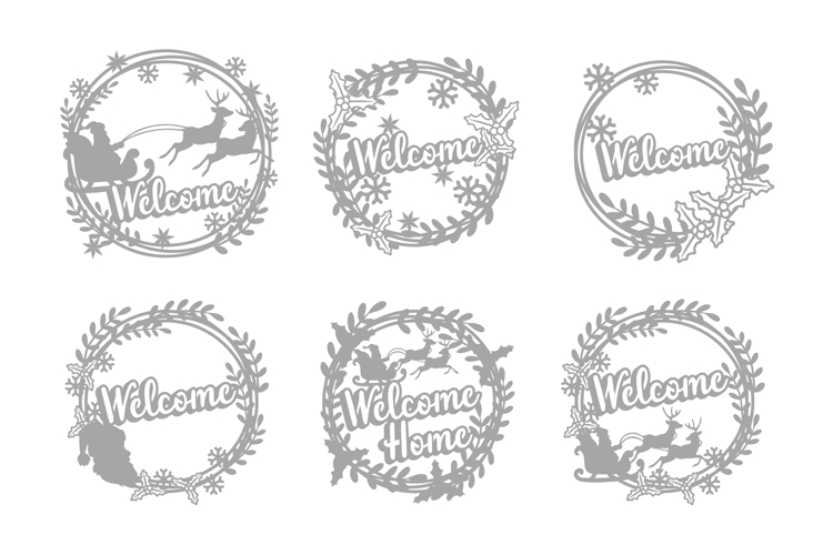 Christmas Wreath Laser Cut