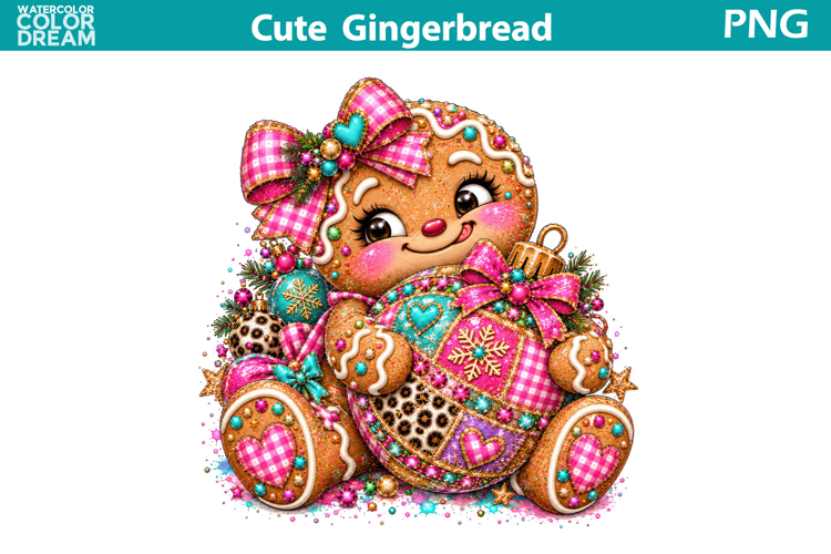 Gingerbread Clipart | Cute Christmas Sublimation