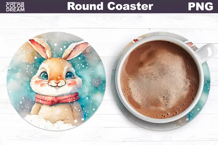Christmas Coaster Sublimation | Animal Coaster Design