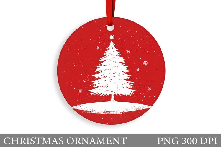Christmas Tree Christmas Ornament. Christmas Sublimation example image 1