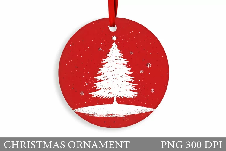 Christmas Tree Christmas Ornament. Christmas Sublimation