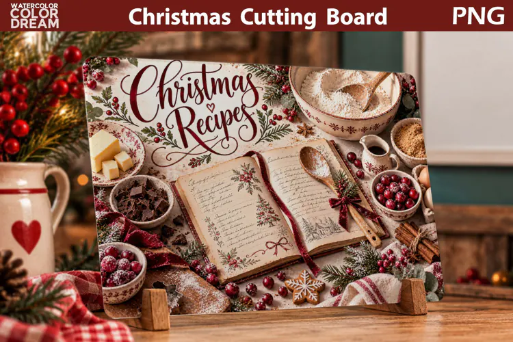 Winter Warmth Punch | Christmas Cutting Board Art