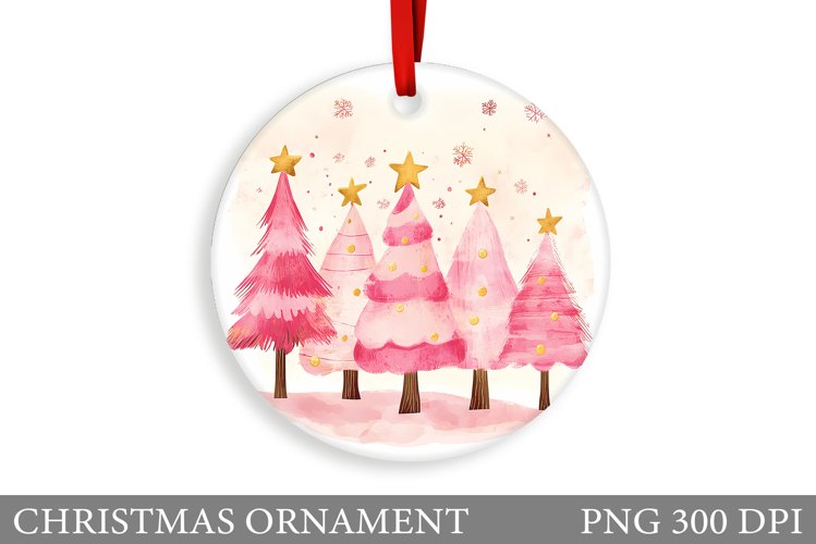 Christmas Tree Christmas Ornament. Christmas Sublimation example image 1