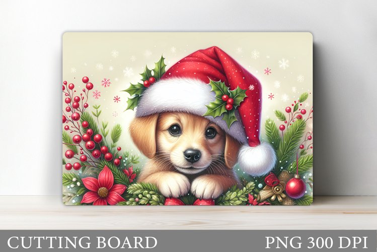 Christmas Dog Cutting Board. Christmas Cutting Board Design