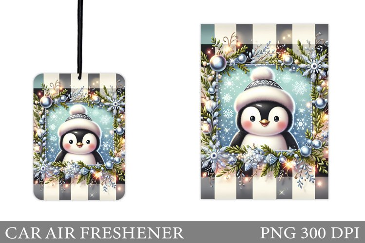 Cute Penguin Car Air Freshener. Christmas Car Air Freshener