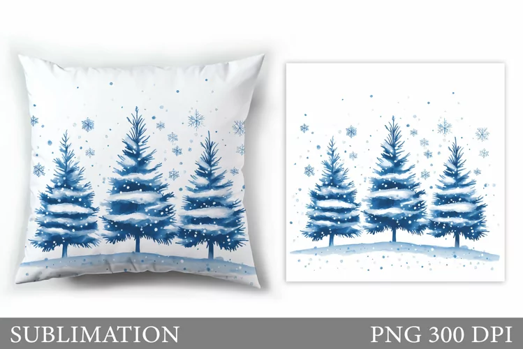 Christmas Tree Pillow Design. Christmas Tree Sublimation