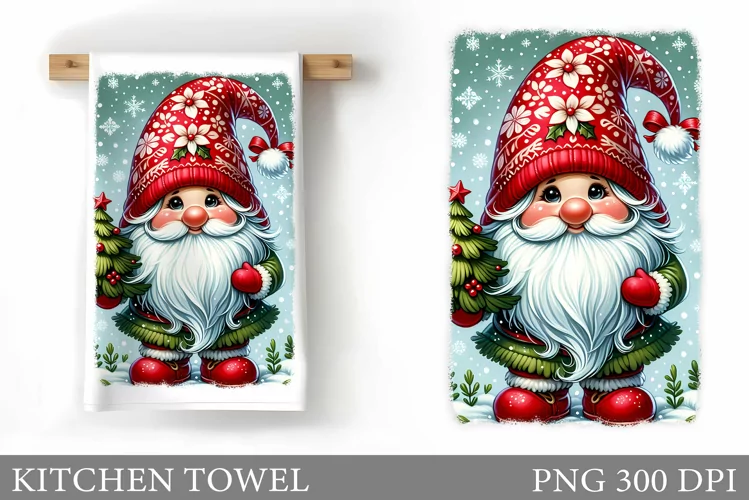 Christmas Kitchen Towel. Christmas Kitchen Towel Design