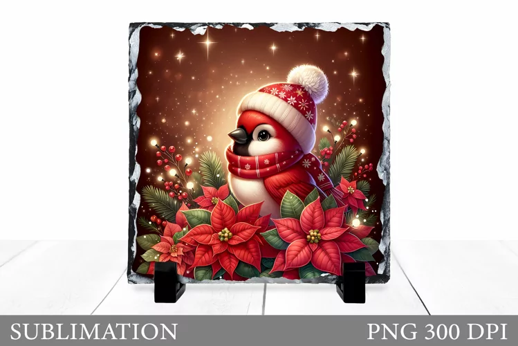 Christmas Bird Sublimation. Christmas Bird Slate Design