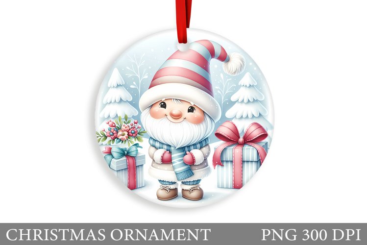 Cute Gnome Christmas Ornament. Christmas Ornament Design