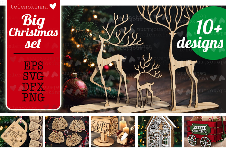 Christmas set | Christmas laser cut