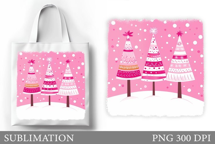 Christmas Tree Tote Bag. Christmas Tote Bag Sublimation