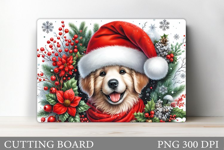 Christmas Dog Cutting Board. Christmas Cutting Board Design
