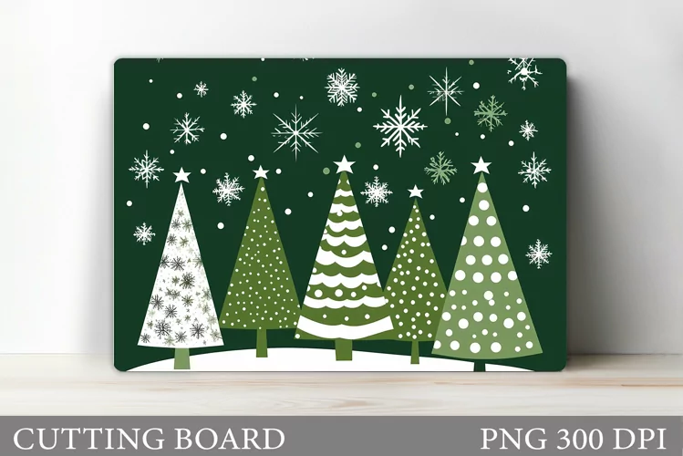 Christmas Tree Cutting Board. Christmas Tree Sublimation
