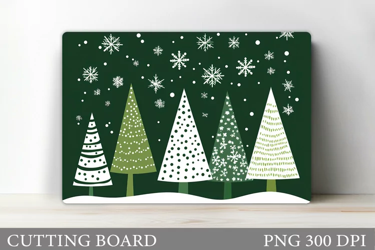 Christmas Tree Cutting Board. Christmas Tree Sublimation
