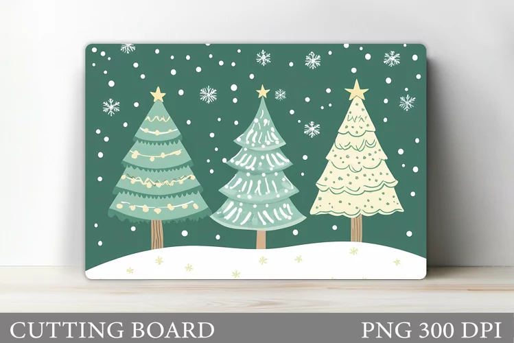 Christmas Tree Cutting Board. Christmas Tree Sublimation