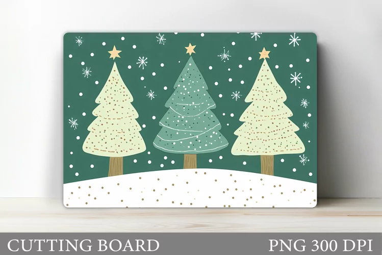 Christmas Tree Cutting Board. Christmas Tree Sublimation