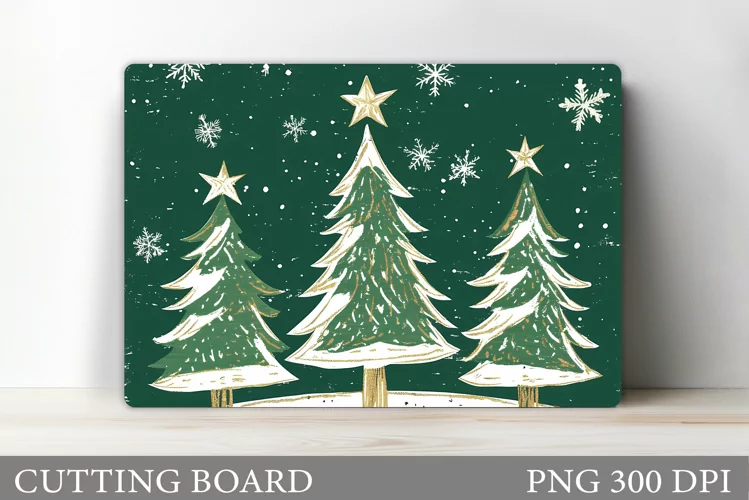Christmas Tree Cutting Board. Christmas Tree Sublimation