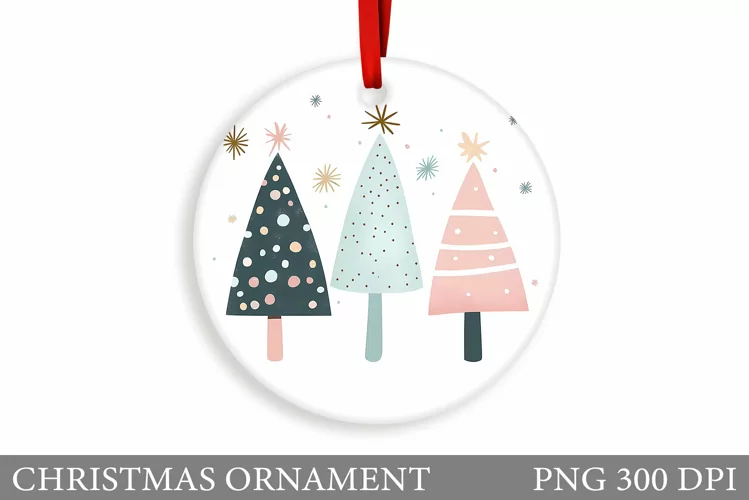 Christmas Tree Christmas Ornament. Christmas Sublimation