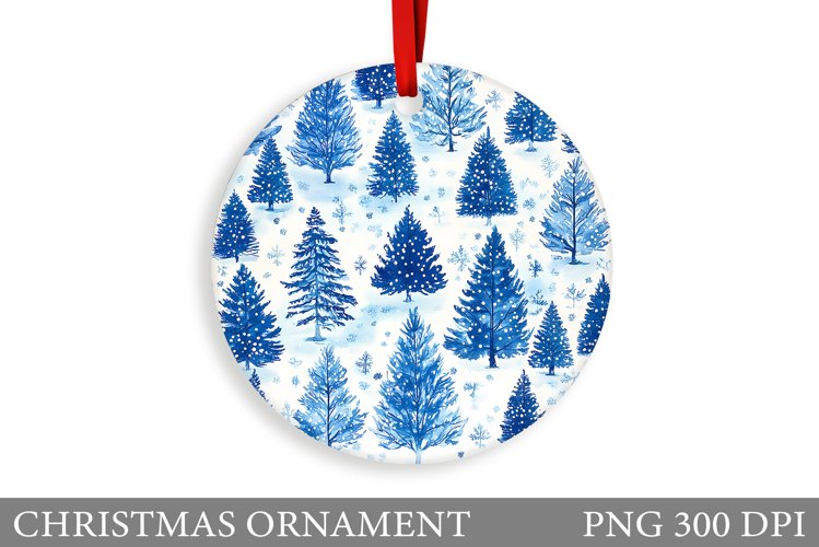 Christmas Tree Christmas Ornament. Christmas Sublimation example image 1