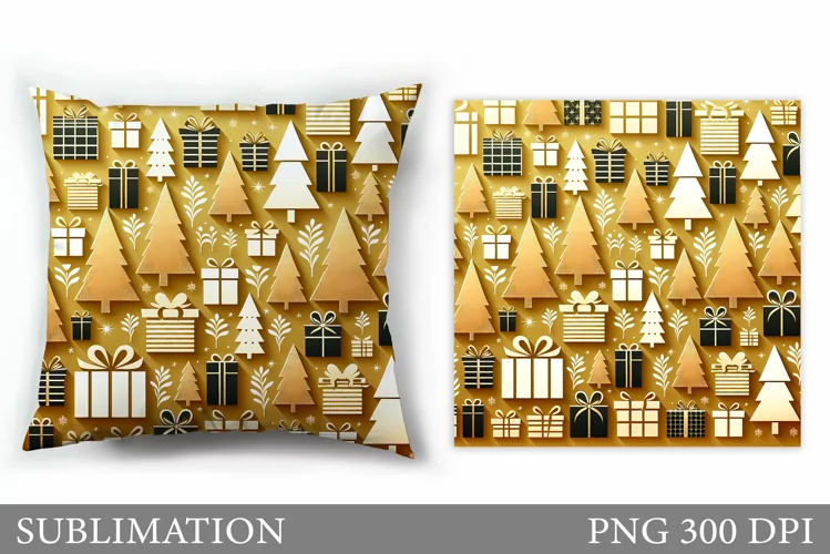 Christmas Tree Pillow Design. Christmas Tree Sublimation