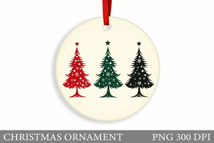 Christmas Tree Christmas Ornament. Christmas Sublimation
