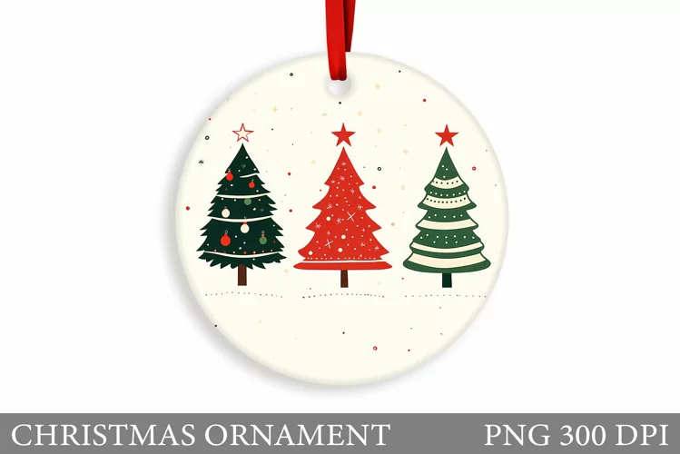 Christmas Tree Christmas Ornament. Christmas Sublimation