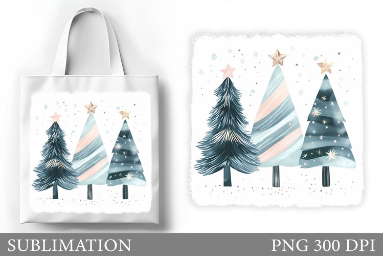 Christmas Tree Tote Bag. Christmas Tote Bag Sublimation