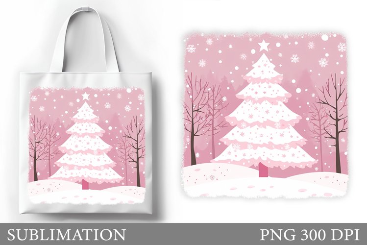 Christmas Tree Tote Bag. Christmas Tote Bag Design example image 1