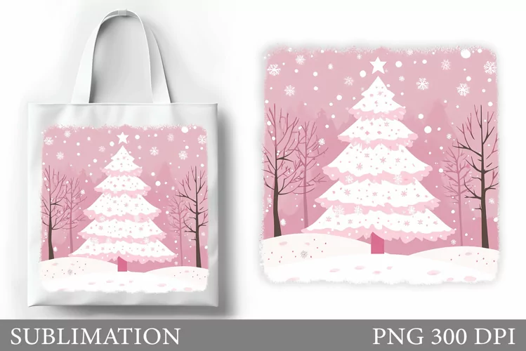 Christmas Tree Tote Bag. Christmas Tote Bag Design