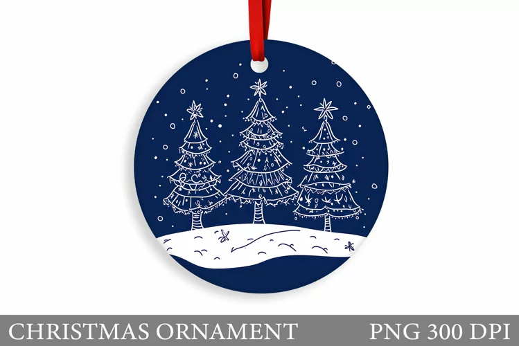 Christmas Tree Christmas Ornament. Christmas Sublimation