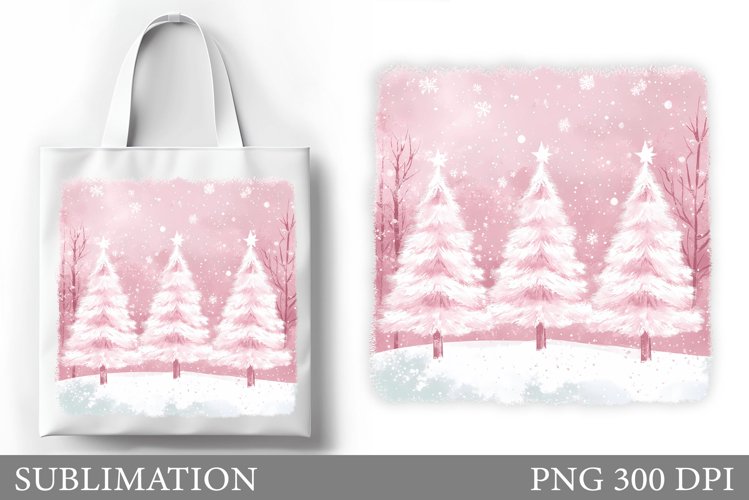 Christmas Tree Tote Bag. Christmas Tote Bag Sublimation example image 1