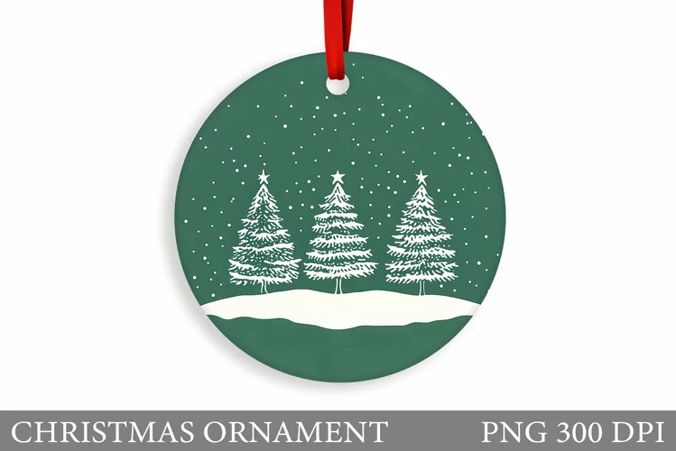 Christmas Tree Christmas Ornament. Christmas Sublimation