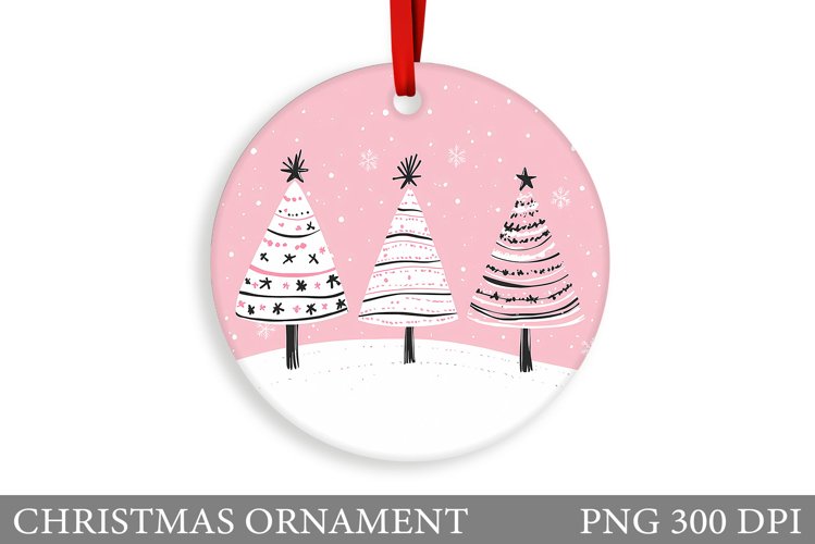 Christmas Tree Christmas Ornament. Christmas Sublimation example image 1