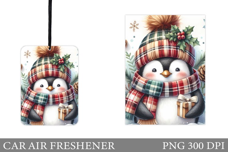 Cute Penguin Car Air Freshener. Christmas Car Air Freshener example image 1