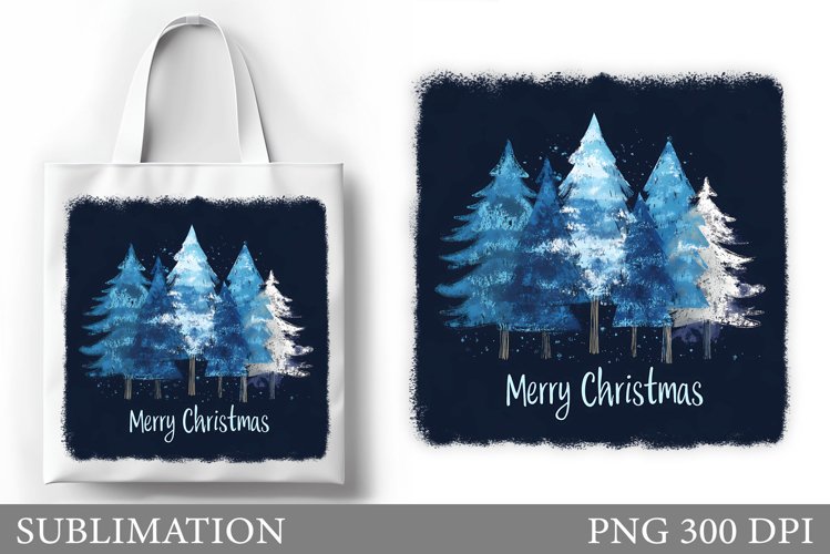 Christmas Tree Tote Bag. Christmas Tote Bag Sublimation example image 1