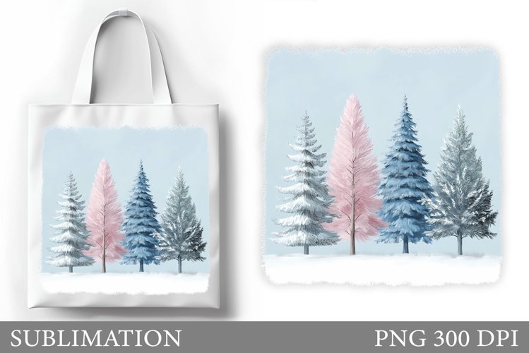 Christmas Tree Tote Bag. Christmas Tote Bag Sublimation example image 1