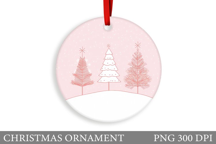 Christmas Tree Christmas Ornament. Christmas Sublimation example image 1