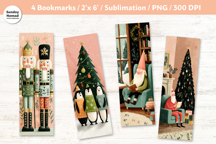 Whimsical Christmas Bookmarks, Vol.2, Printable Crafts, 4