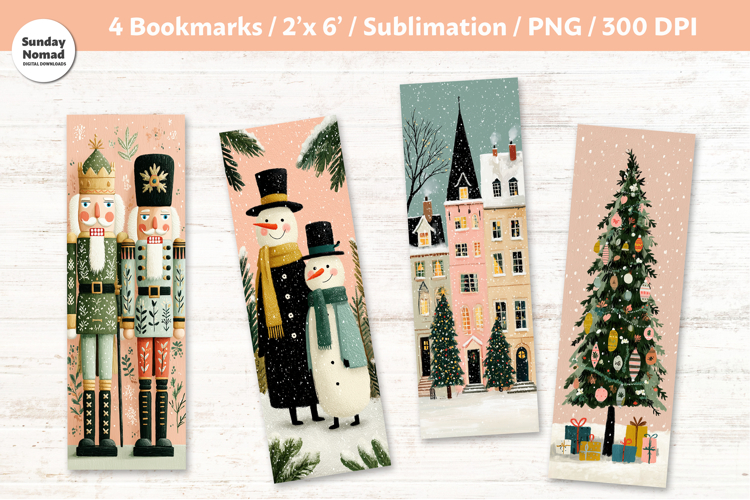 Whimsical Christmas Bookmarks, Vol.3, Printable Crafts, 4