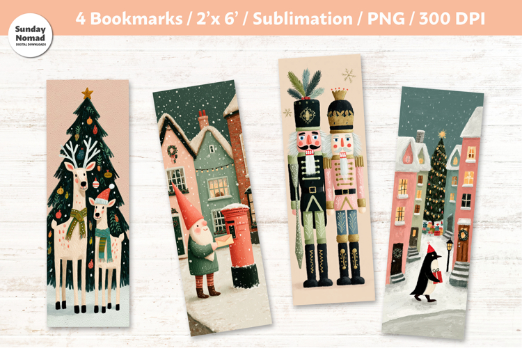 Whimsical Christmas Bookmarks, Vol.5, Printable Crafts, 4