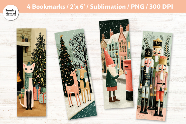 Whimsical Christmas Bookmarks, Vol.8, Printable Crafts, 4