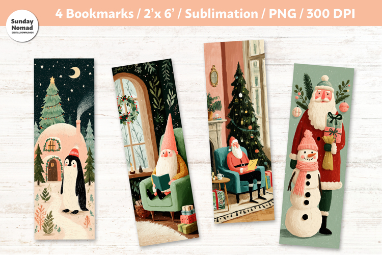 Whimsical Christmas Bookmarks, Vol.9, Printable Crafts, 4