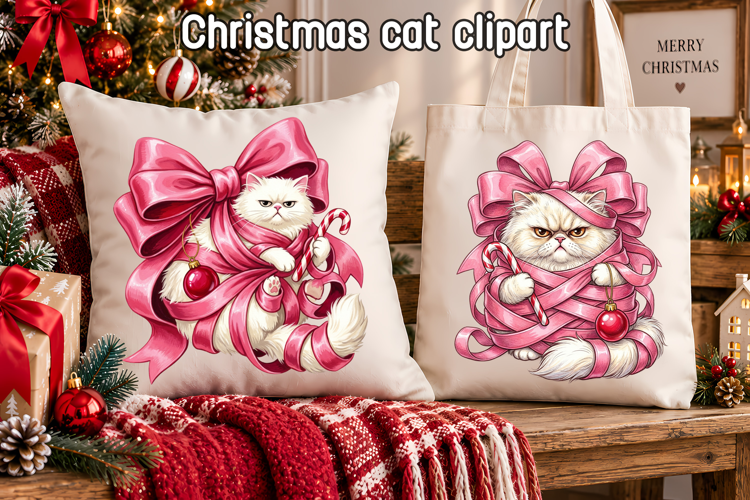 Funny Christmas Cat Sublimation
