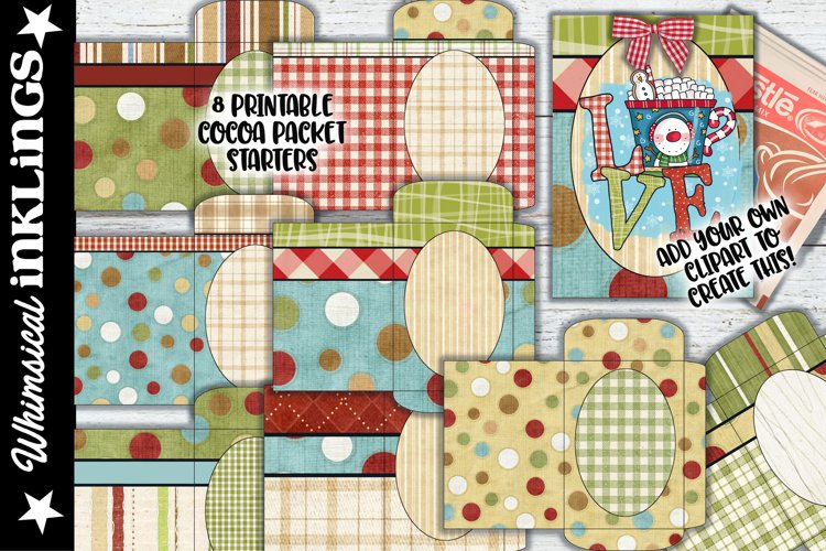 Christmas Cocoa Packet Wrapper Starters