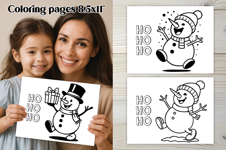 Chrismas coloring page PNG, coloring book for kids