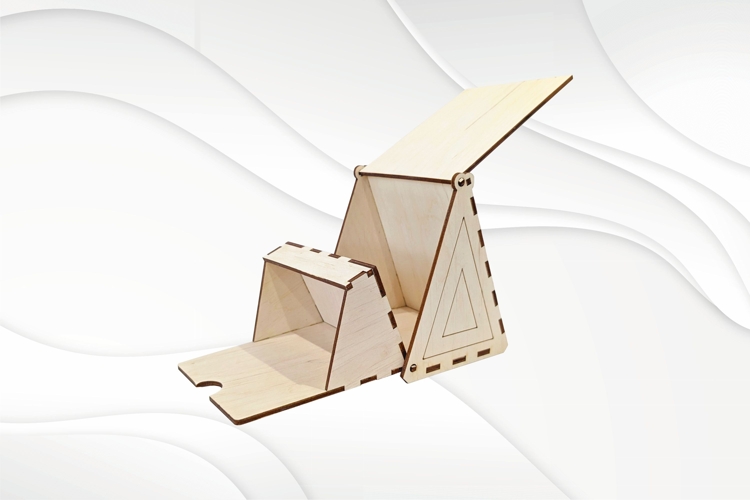 Christmas House, Gift Box, laser cutting vector design.