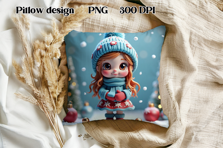 Christmas cute gnome slate | Christmas pillow sublimation